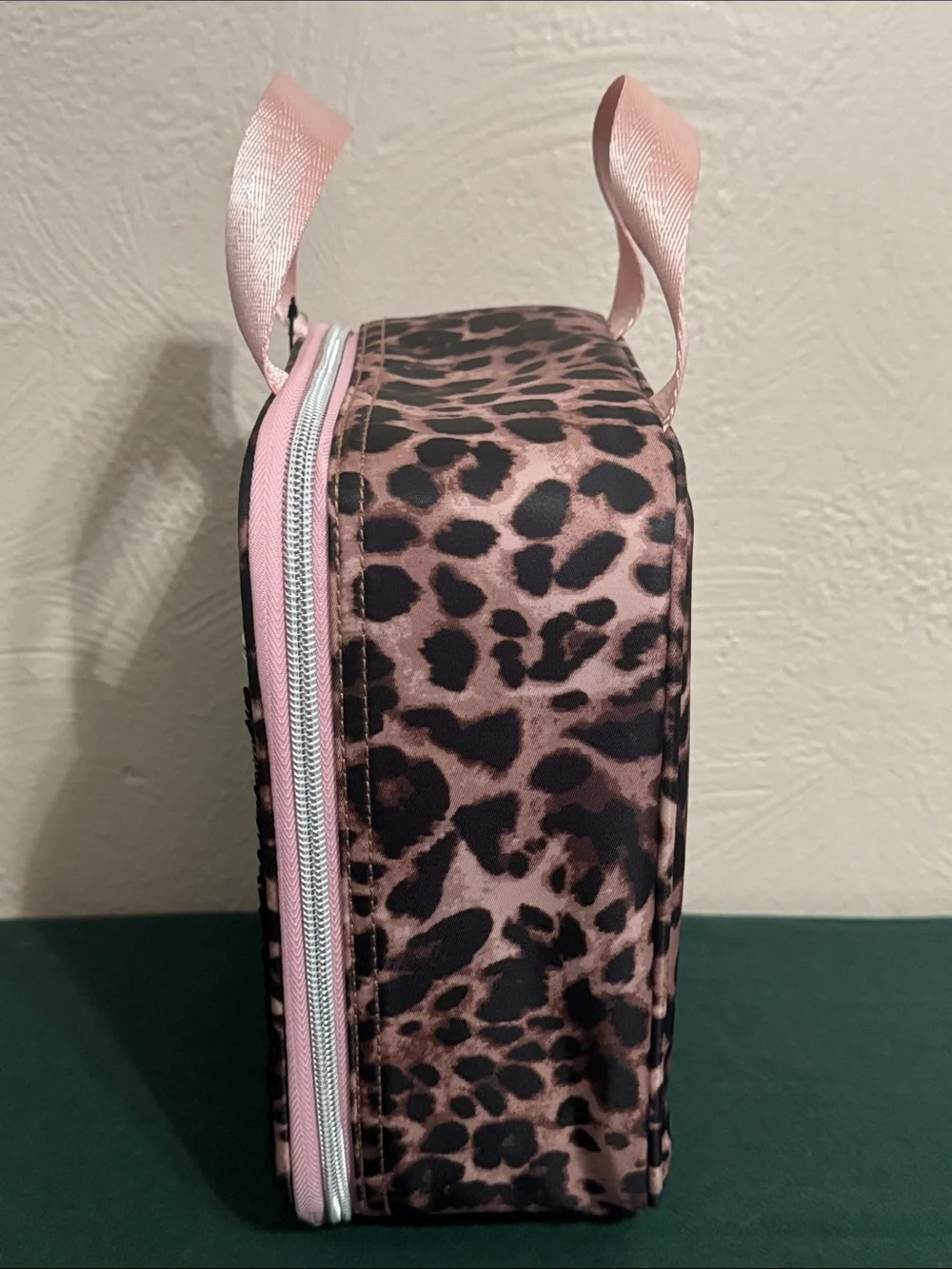 Hurley Pink Sequin Leopard Lunch Bag